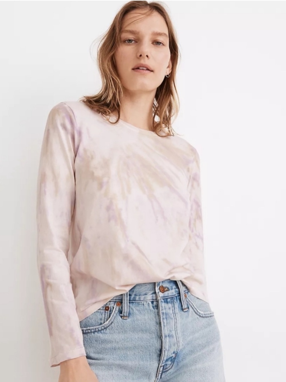 Madewell Northside Long-Sleeve Vintage Tie-Dye Shirt